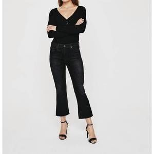 NEW AG JEANS jodi flare crop in holloway wash